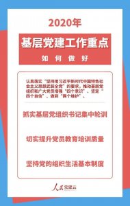 做好2020年基層黨建工作,這7點很重要